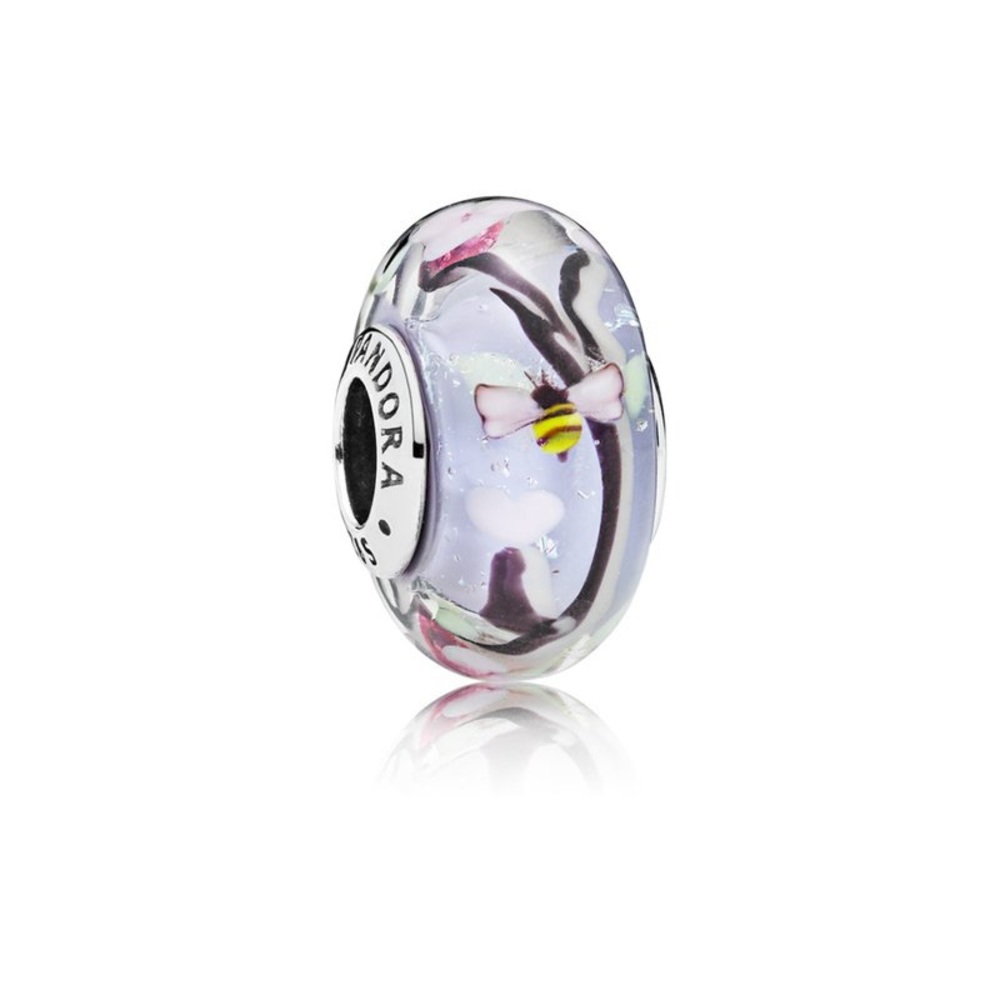 Pandora enchanted garden murano glass charm